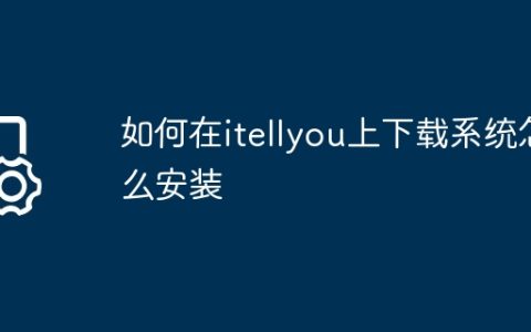 如何在itellyou上下载系统怎么安装