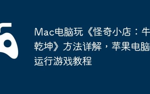 Mac电脑玩《怪奇小店：牛转乾坤》方法详解，苹果电脑运行游戏教程