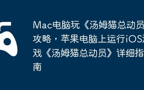 Mac电脑玩《汤姆猫总动员》攻略，苹果电脑上运行iOS游戏《汤姆猫总动员》详细指南