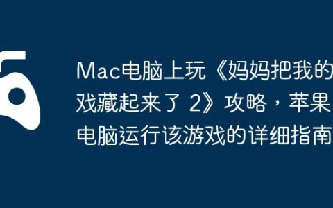 Mac电脑上玩《妈妈把我的游戏藏起来了 2》攻略，苹果电脑运行该游戏的详细指南