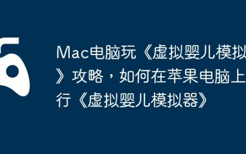 Mac电脑玩《虚拟婴儿模拟器》攻略，如何在苹果电脑上运行《虚拟婴儿模拟器》