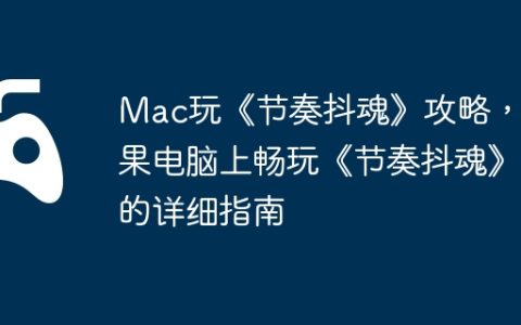 Mac玩《节奏抖魂》攻略，苹果电脑上畅玩《节奏抖魂》的详细指南