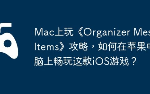 Mac上玩《Organizer Messy Items》攻略，如何在苹果电脑上畅玩这款iOS游戏？