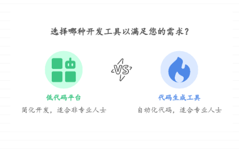 低代码平台和代码生成工具有啥区别呢