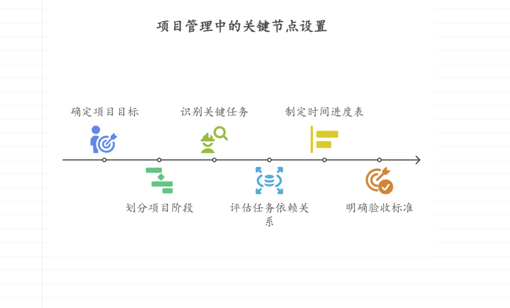 项目中如何设置关键节点