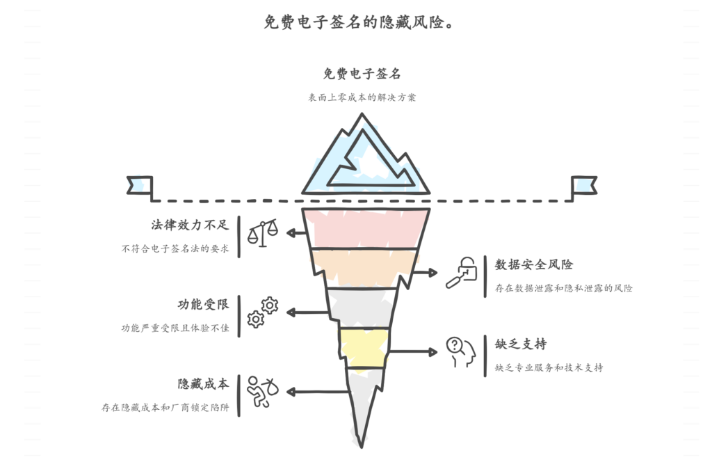 使用免费电子签名软件?需要警惕这些隐藏的风险和限制