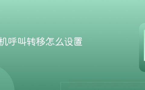 苹果手机呼叫转移怎么设置