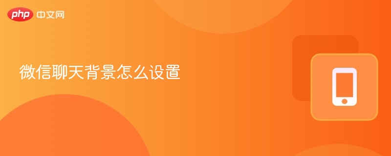 微信聊天背景怎么设置 微信设置聊天背景教程 - 创想鸟