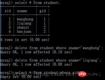 MySQL数据库多表操作