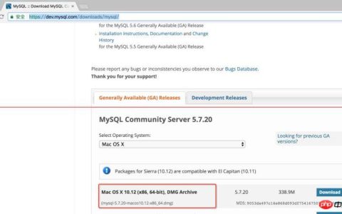 Mac系统下MySql下载MySQL5.7及安装图解