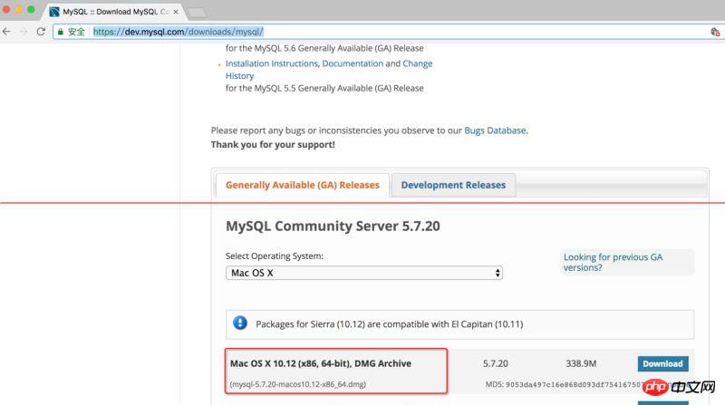 Mac系统下MySql下载MySQL5.7及安装图解