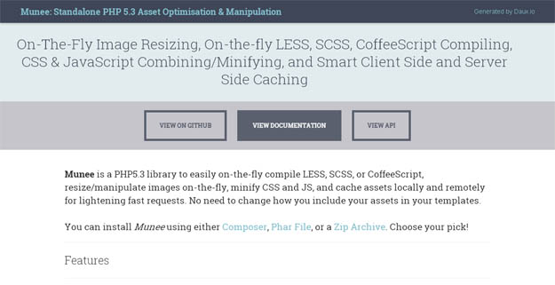 Munee：集图片尺寸调整、CSS-JS合并/压缩、缓存等功能于一身的PHP类库