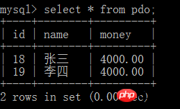 代码详解MySQL中关于事务的处理