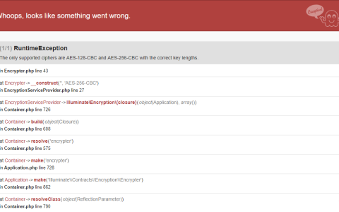PHP Laravel 5.4 框架环境搭建（win10）