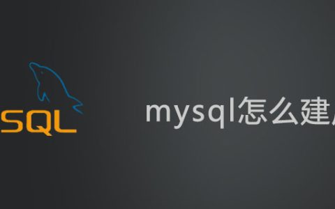 mysql怎么建库?