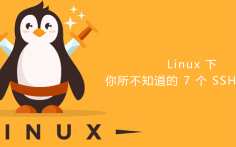 Linux 下你所不知道的 7 个 SSH 命令用法