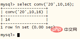 mysql怎么将数据转为16进制