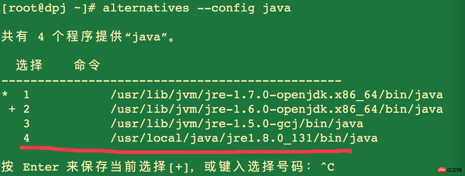 使用Linux的alternatives命令替换选择软件的版本方法详解