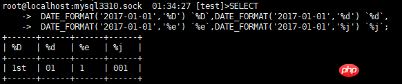 MySQL中关于日期函数汇总