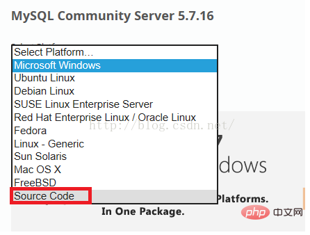 mysql官网如何下载源码包?