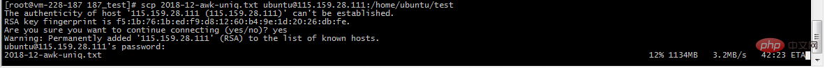【Linux】使用scp命令上传文件至服务器
