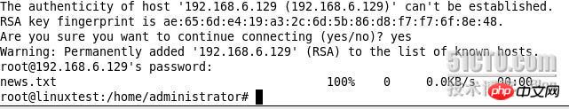 Linux命令--scp的使用
