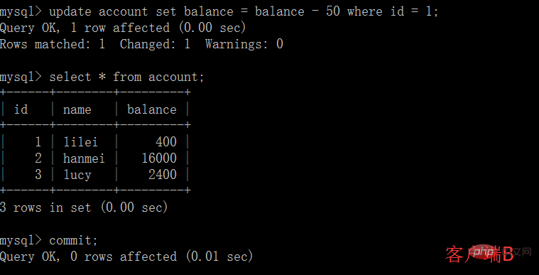 MySQL的四种事务隔离级别