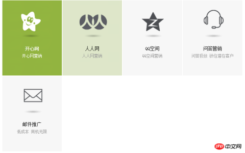 jQuery鼠标悬停内容动画切换效果实现代码