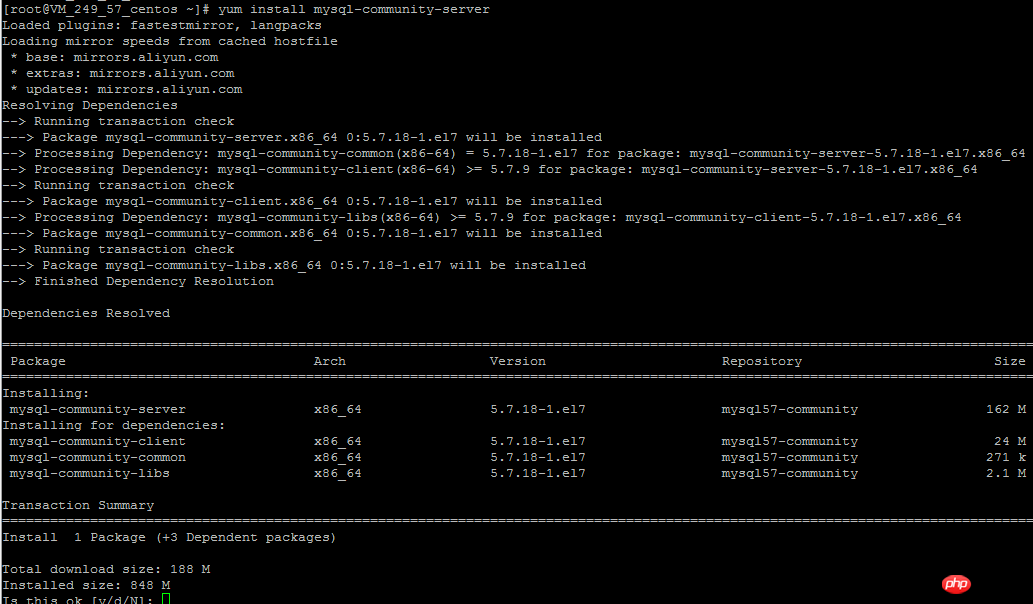 Linux下MySQL5.7.18 yum方式从卸载到安装图文详解