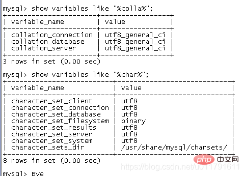 mysql 中文乱码解决办法