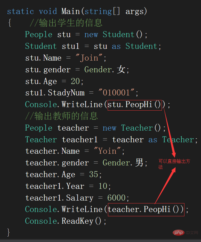 C# 中虚方法和抽象方法