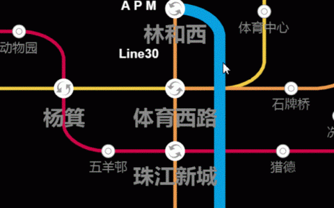 HTML5 Canvas的交互式地铁线路图实现代码