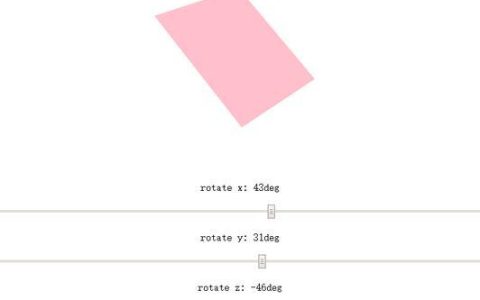 CSS3 3D旋转rotate效果的使用介绍