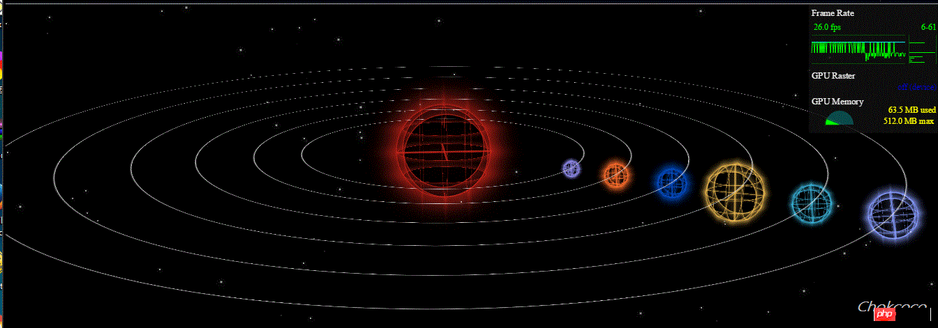 CSS3 3D 行星运转动画,太阳系动画 CSS3 3D 行星运转动画,太阳系动画