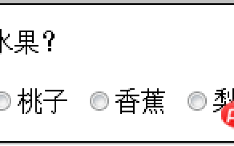 在html怎样使用radio
