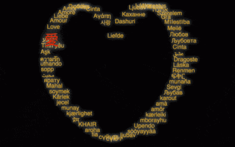 如何使用CSS和D3实现用文字组成的心形动画效果（附代码）