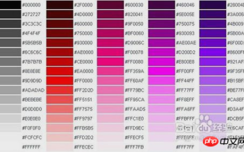 HTML font标签的color属性是什么？fontcolor的用法介绍（附颜色代码表）
