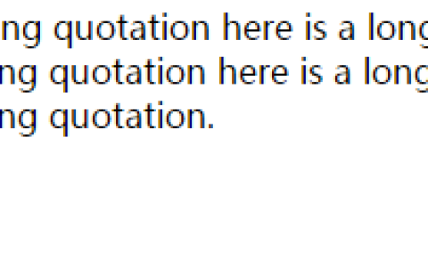 html blockquote怎么用?blockquote标签的用法介绍