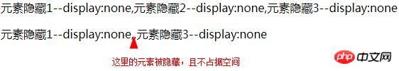 css如何隐藏页面元素?css 隐藏元素的四种实现方法以及之间的区别(代码实例)