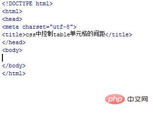 css如何设置表格间距