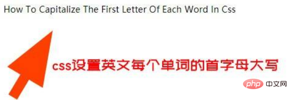 css英文怎样设置为单词首字母大写