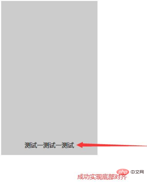 css如何将文字放在div的底部