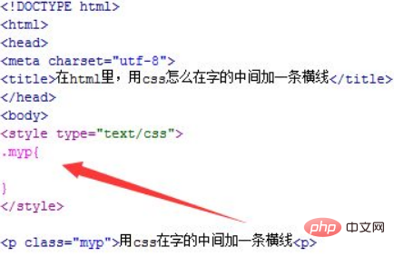 css文字上的横线怎么写