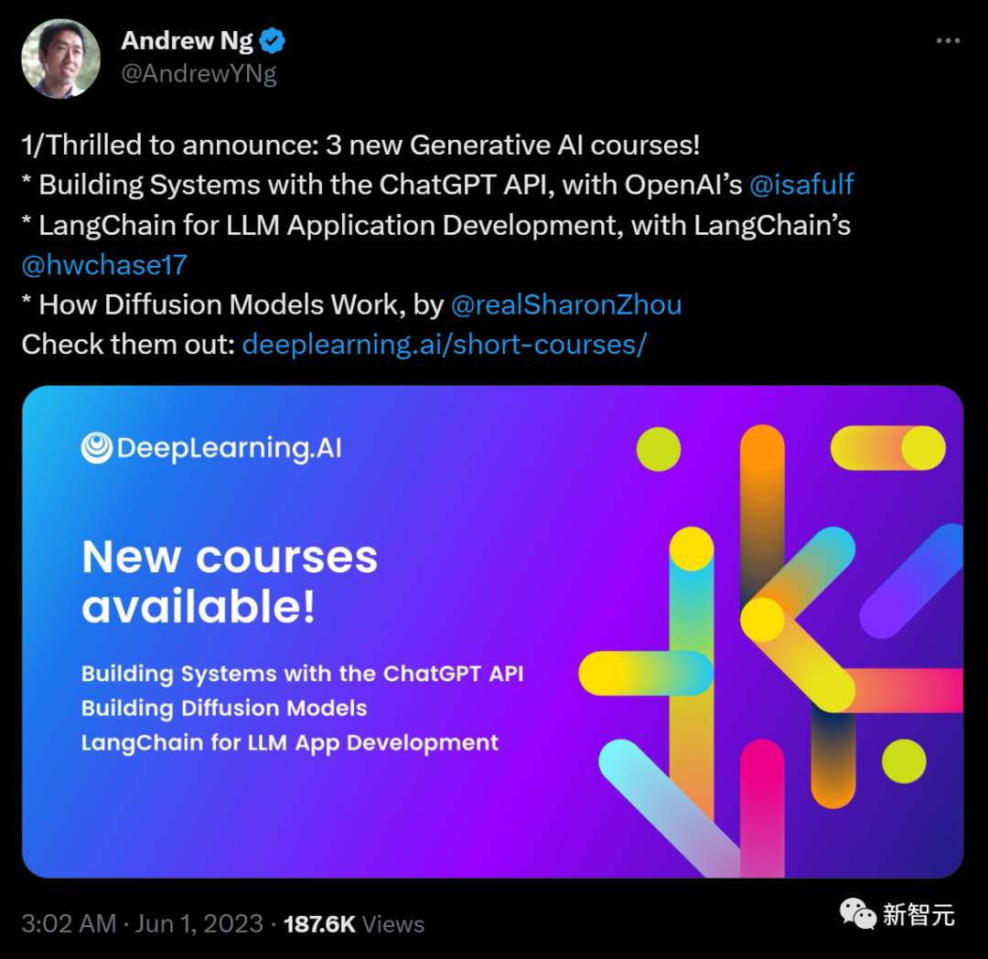 吴恩达新课三连发,手把手教你用ChatGPT API构建应用