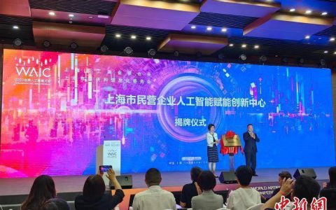“上海市民营企业人工智能赋能创新中心”揭牌成立