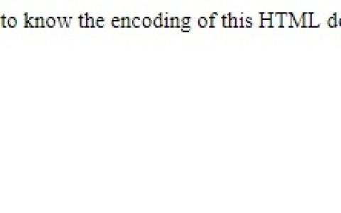 HTML DOM characterSet 属性

HTML DOM characterSet 属性返回当前文档的字符编码集