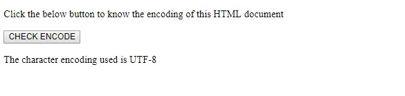 HTML DOM characterSet 属性HTML DOM characterSet 属性返回当前文档的字符编码集