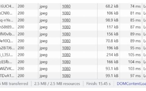 使用 HTML 和 JavaScript 高效加载图像