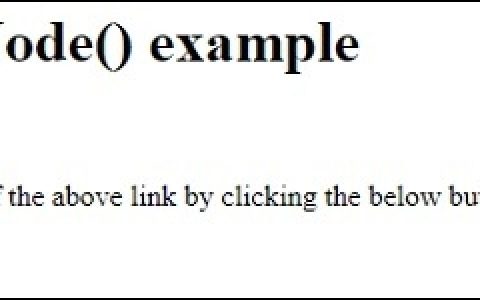 HTML DOM getAttributeNode() 方法