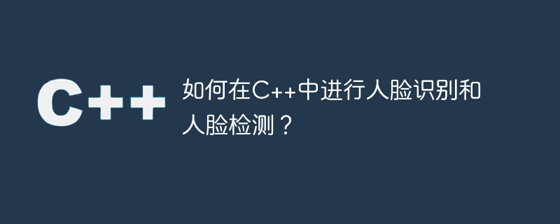 如何在c++中进行人脸识别和人脸检测?